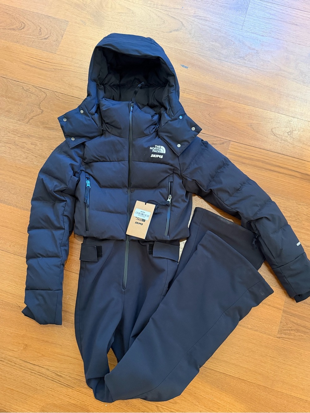 Skims x The North Face Women's Off the Clock Onesie Snow Suit